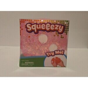 NIB Sealed SUNNY DAYS SQUEEEZY Pink Jumbo Glitter Dice Cube